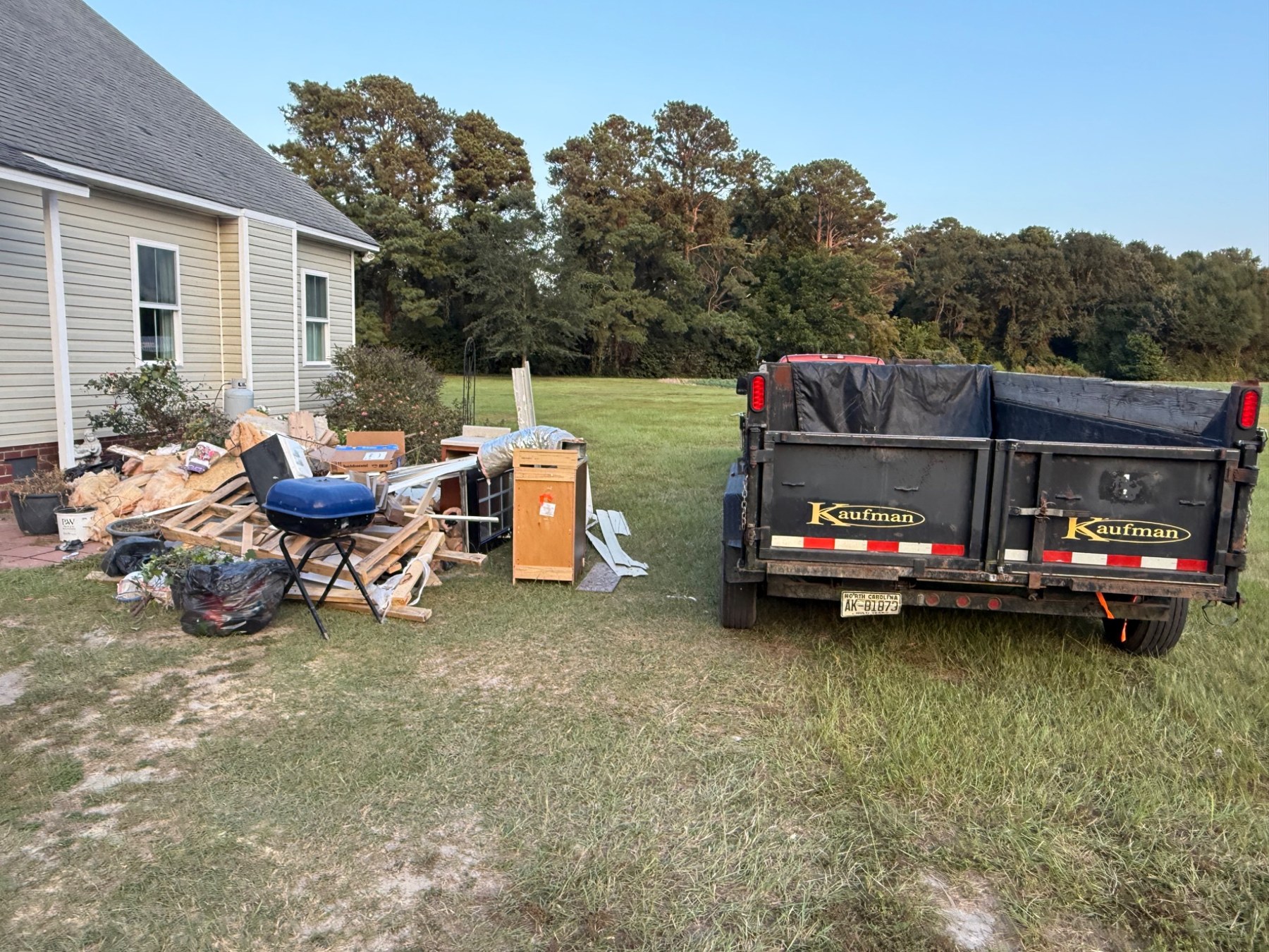 Property debris cleanup